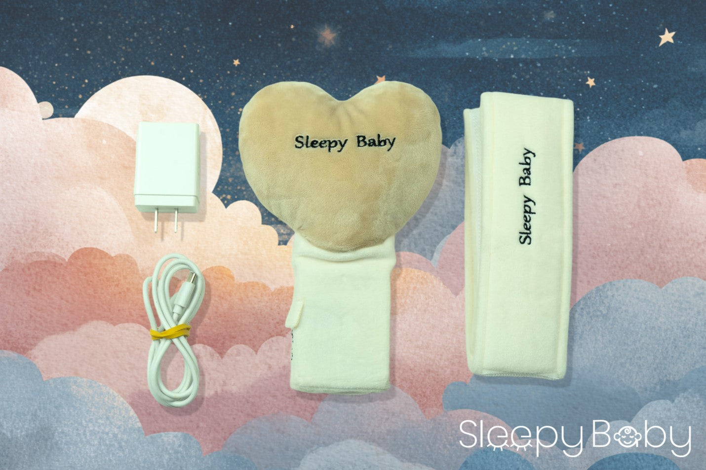 Sleepy Baby full set - A heart shaped paddle with adjustable belt and adopter